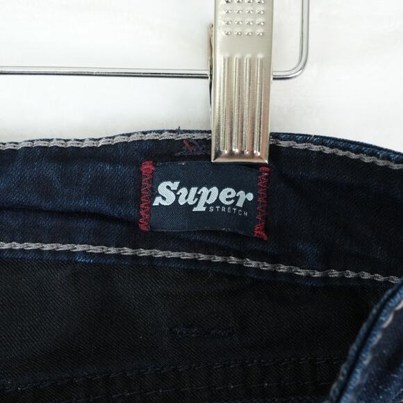 Silver Jeans Womens 31x31 Blue Dark Wash Suki Mid Super Skinny Flap Pocket - Picture 8 of 14